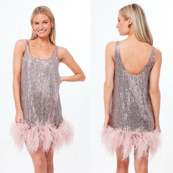 Alexis Zaire Feather Mini Dress - Picture 2 of 7